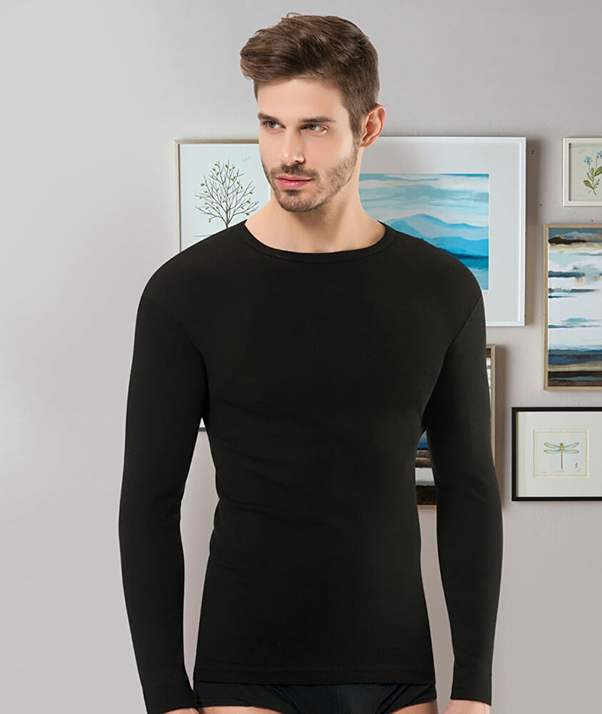 Uzun Kol İnce Erkek  Termal Üst 602-2