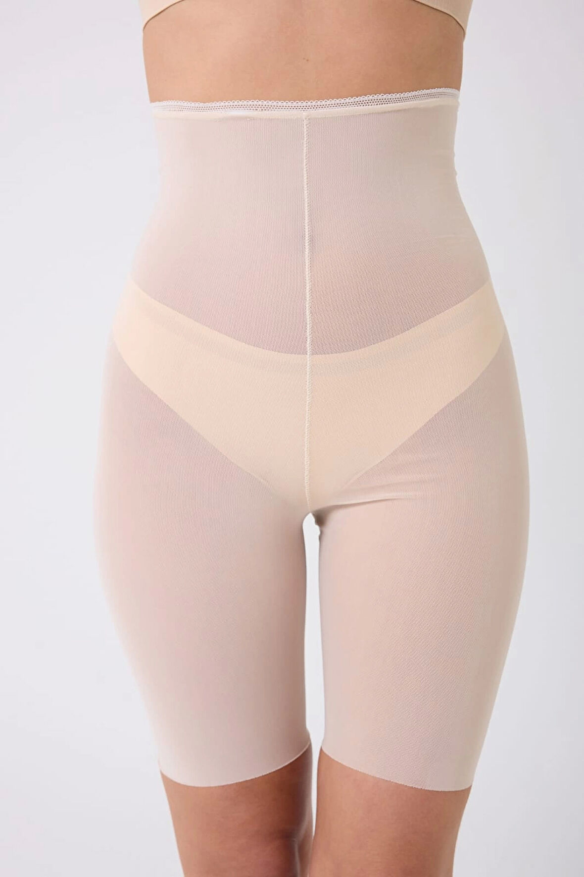 Freshness 0007 Lazer Kesim Tül Yüksek Bel Şort Korse
