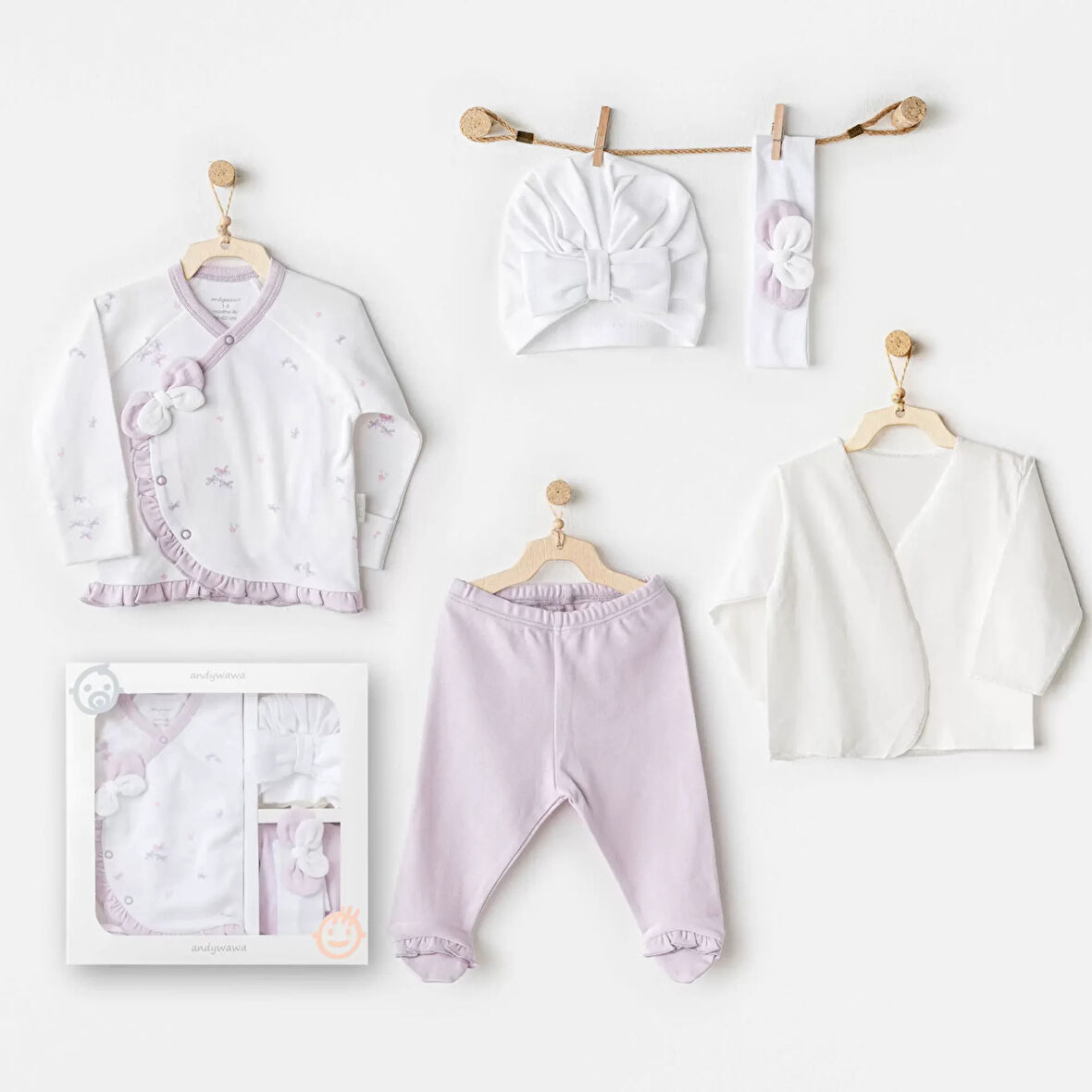 Magical Butterfly 5'li Hastane Çıkış Seti White