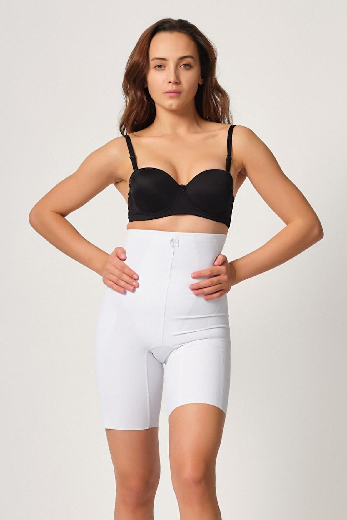 Beyaz Mı Emay 2814 Double Yüksek Bel Boxer Lazer Korse