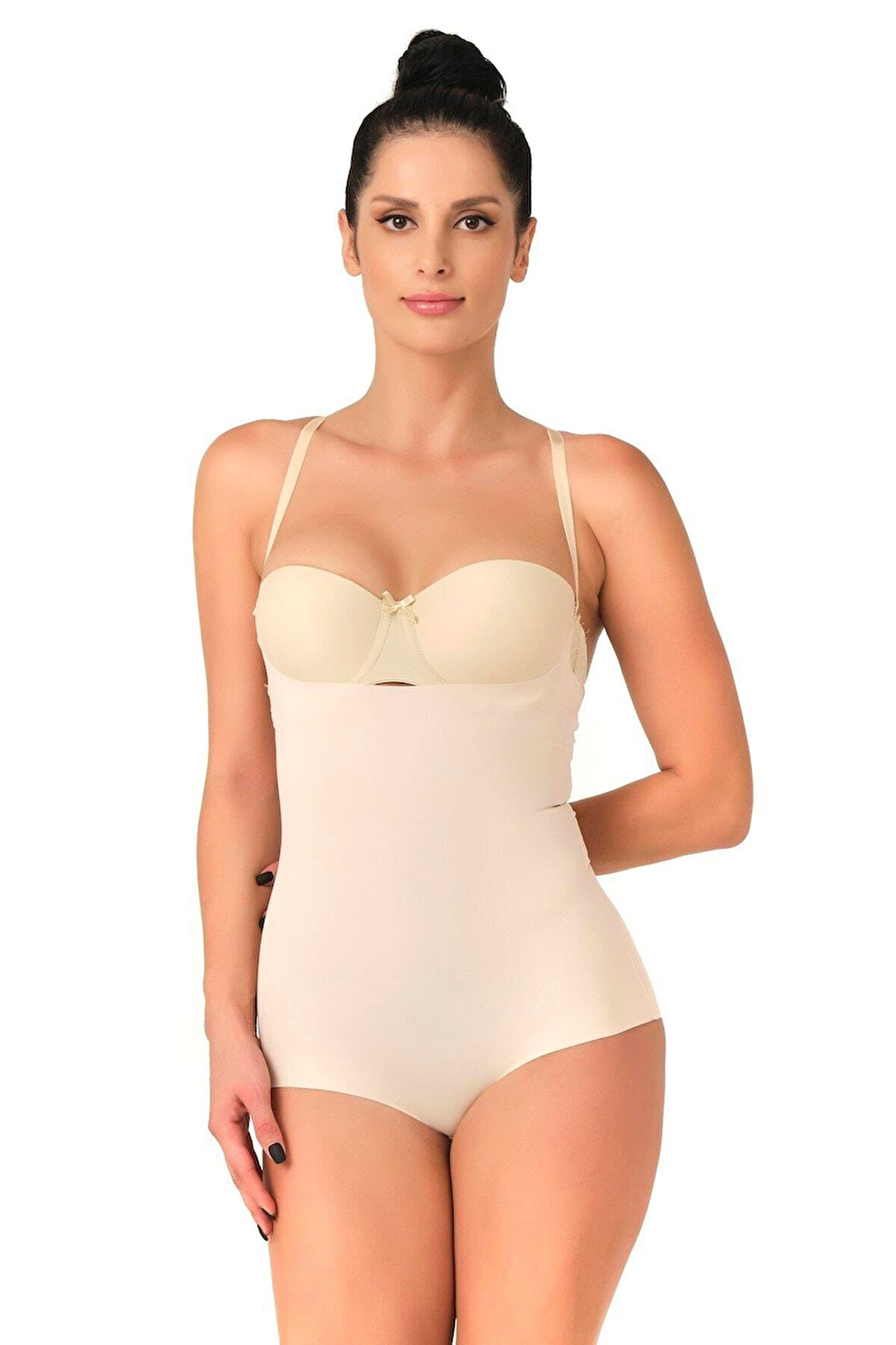 Ten Mı Emay 2723 Lazer Kesim Göğsü Açık Slip Korse