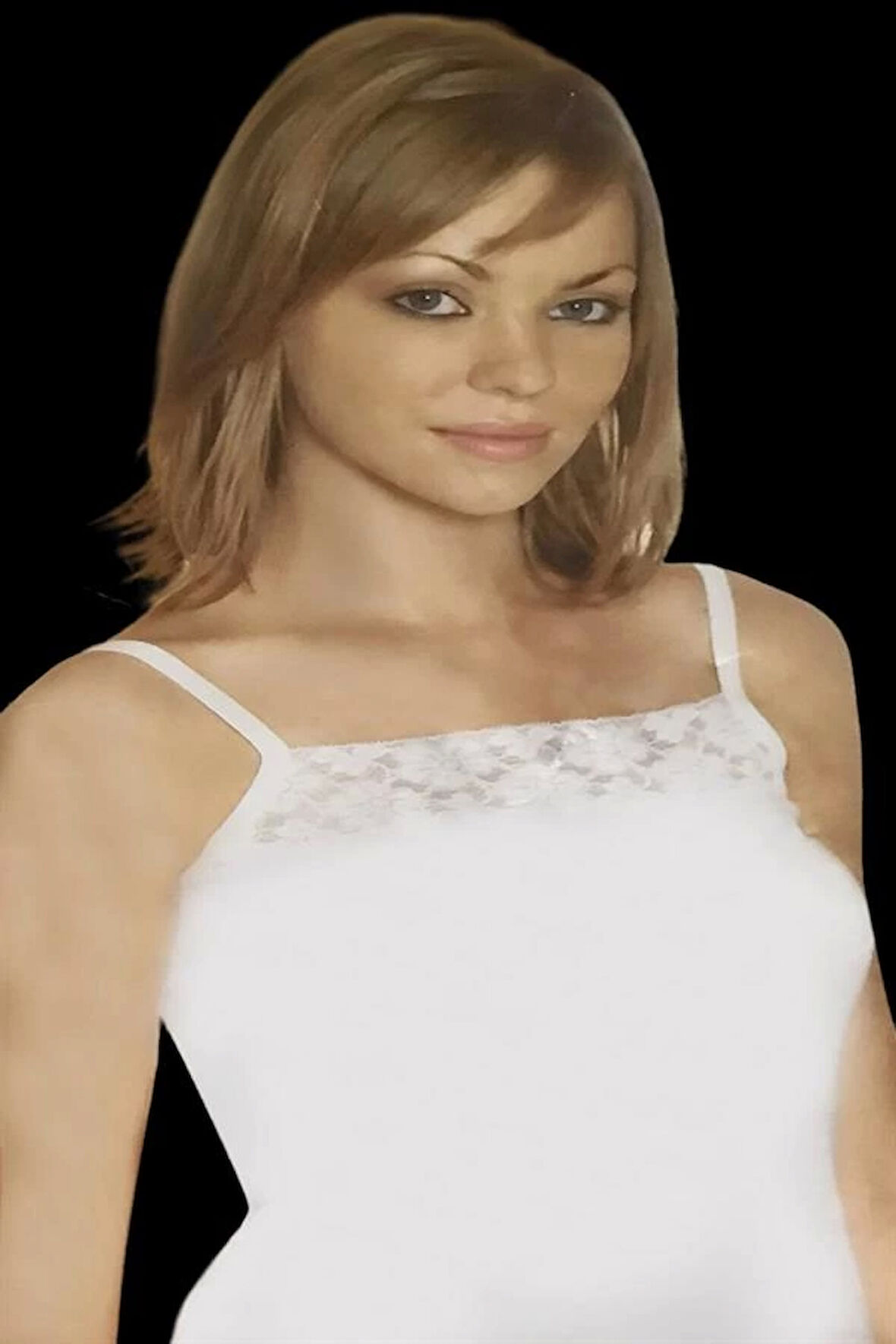 Şahinler Dar Dantel İp Askılı B606