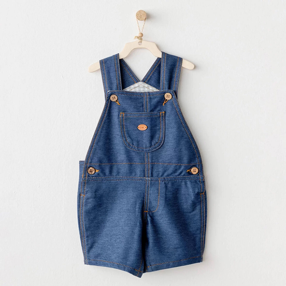 Andywawa Ac25932 Casual Bebek Salopet İndigo