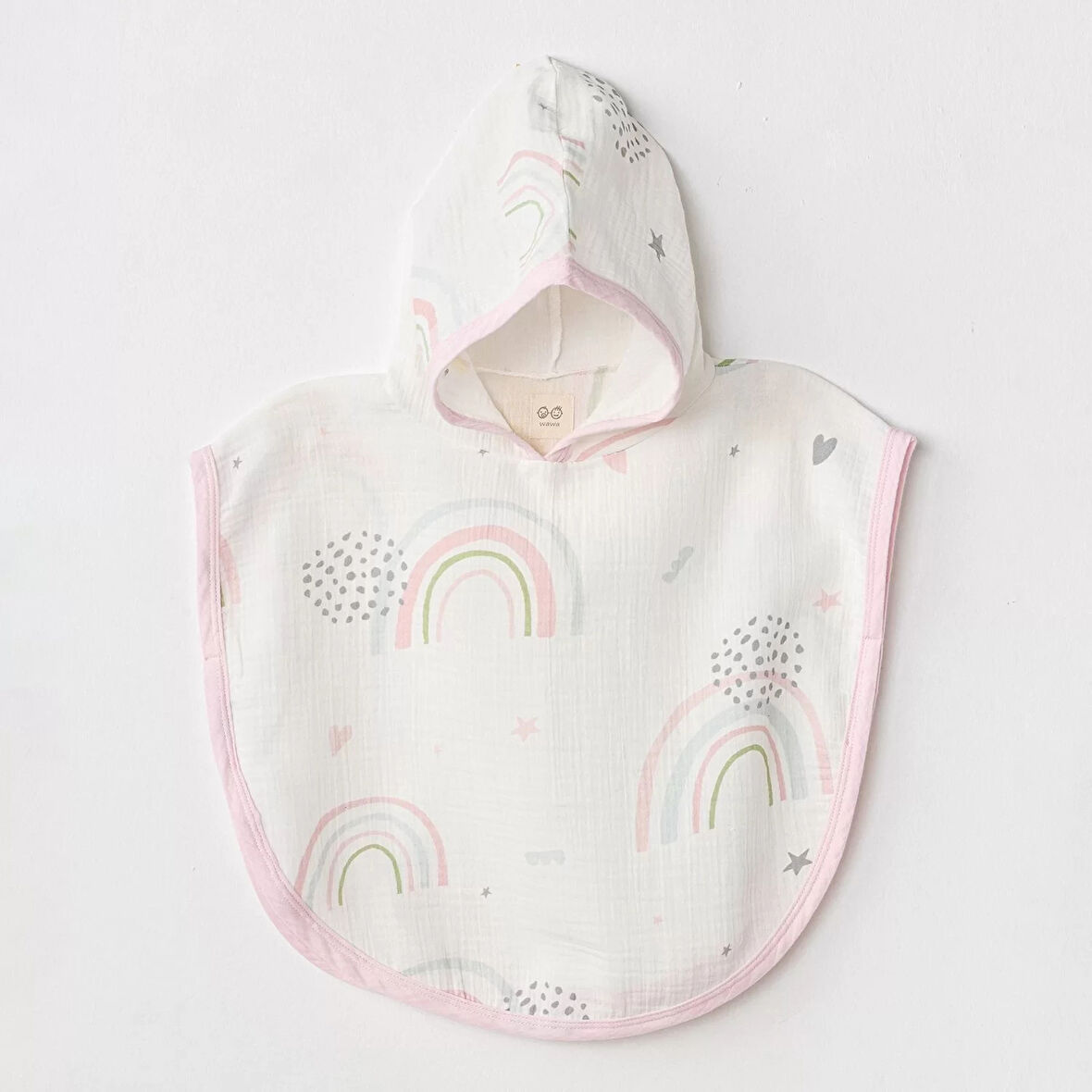 Ac24666 Müslin Have A Nice Day Bebek Panço Pink White