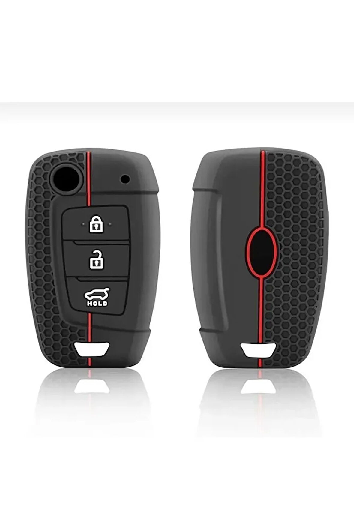 Hyundai Solaris 2 Elantra I30 I35 Tucson Kona Santa Fe Verna Silikon Anahtar Kılıfı 2.resime Bakınız