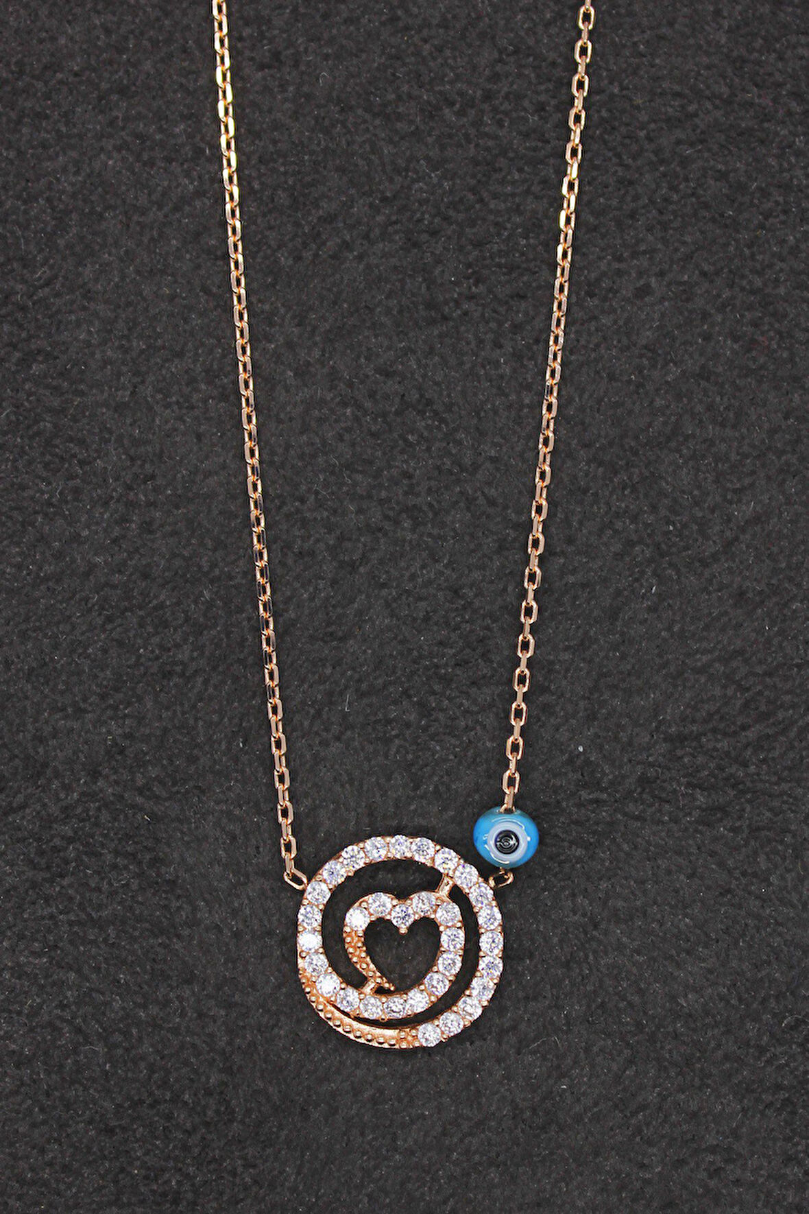 925 Ayar Lava Rose Gümüş Kolye (TGK0171)