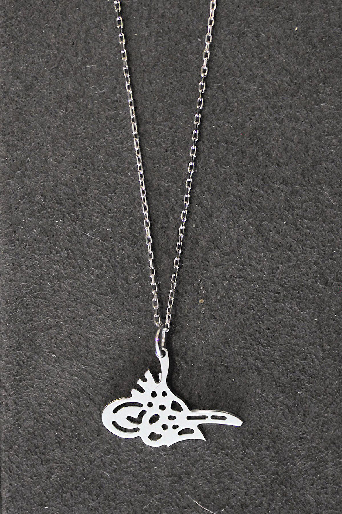 925 Ayar Tuğra Gümüş Kolye (TGK0260)