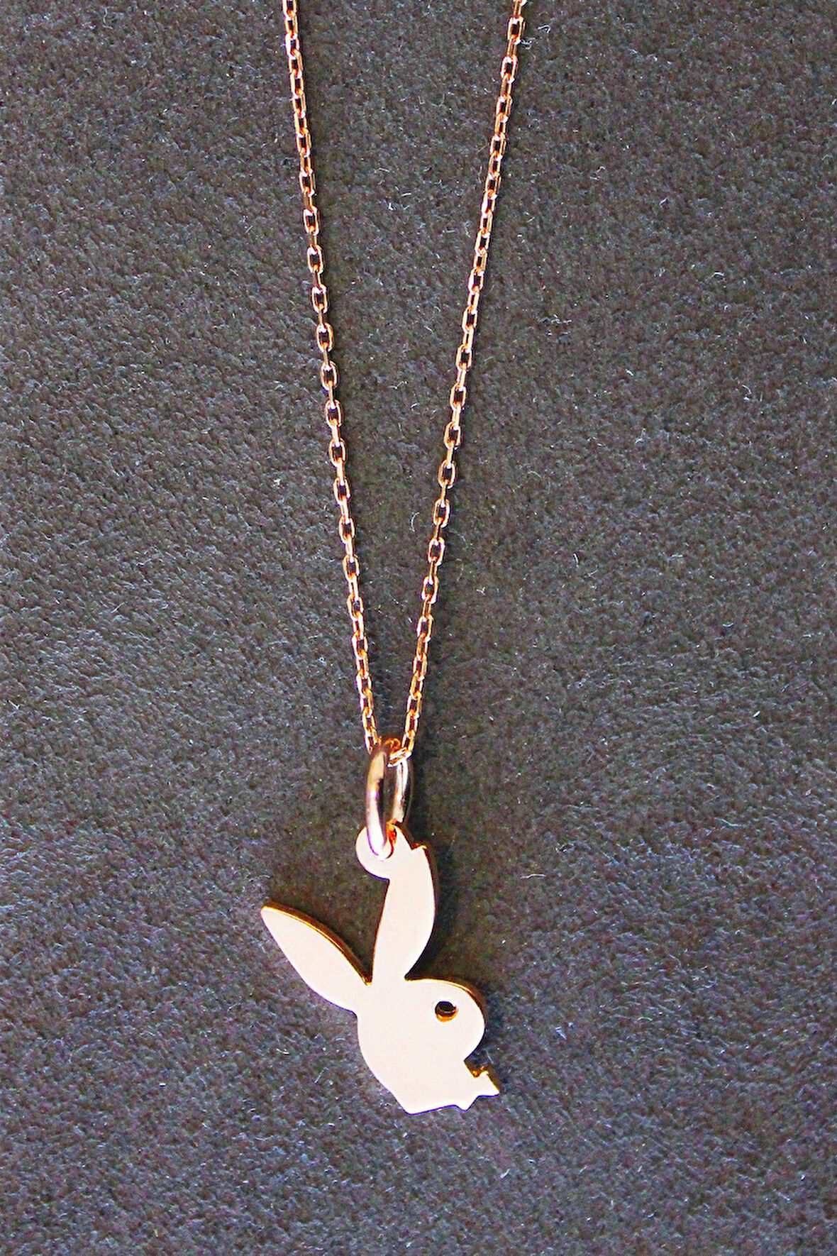 925 Ayar Playboy Rose Gümüş Kolye (TGK0306)