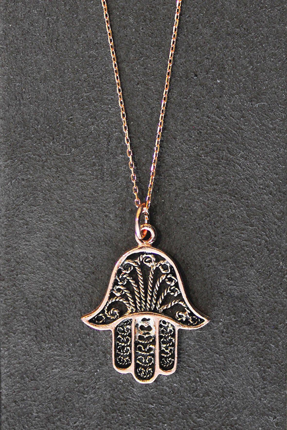 925 Ayar Fatma Ana Rose Gümüş Kolye (TGK0315)