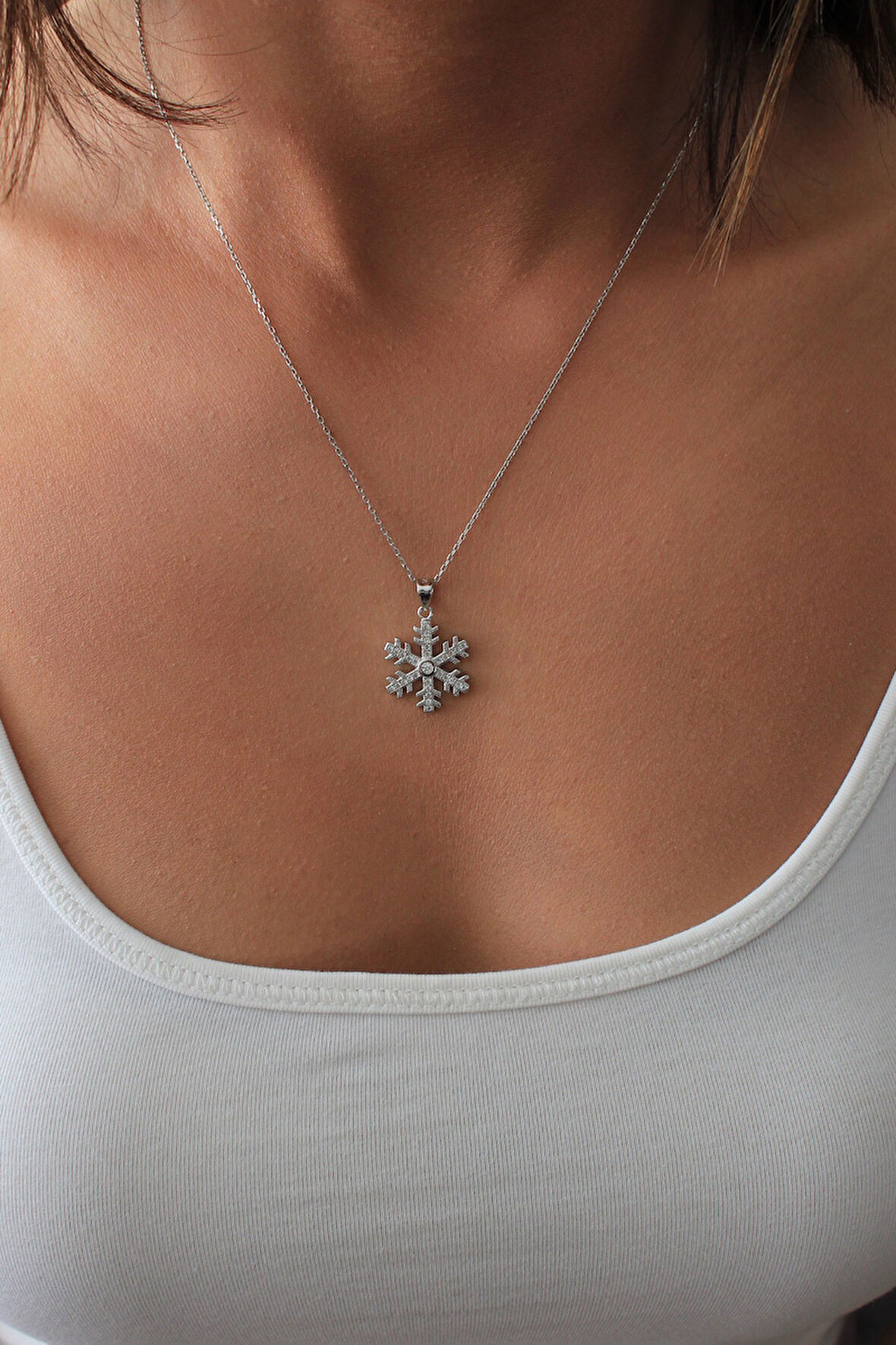 925 Ayar Kartanesi Gümüş Kolye (TGK0382)