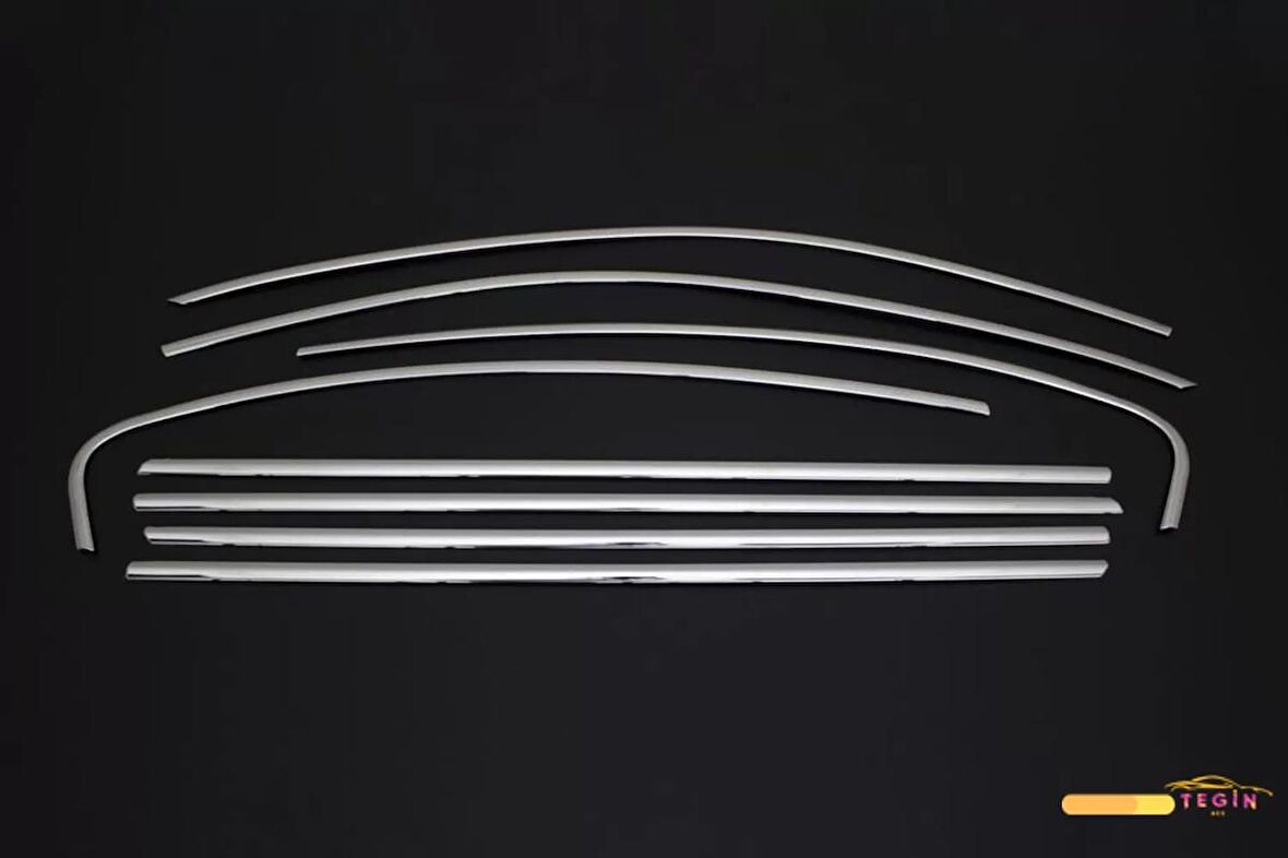 Volkswagen Passat B8 SD 2015 Sonrası Cam Çerçevesi 8 Parça Paslanmaz Çelik