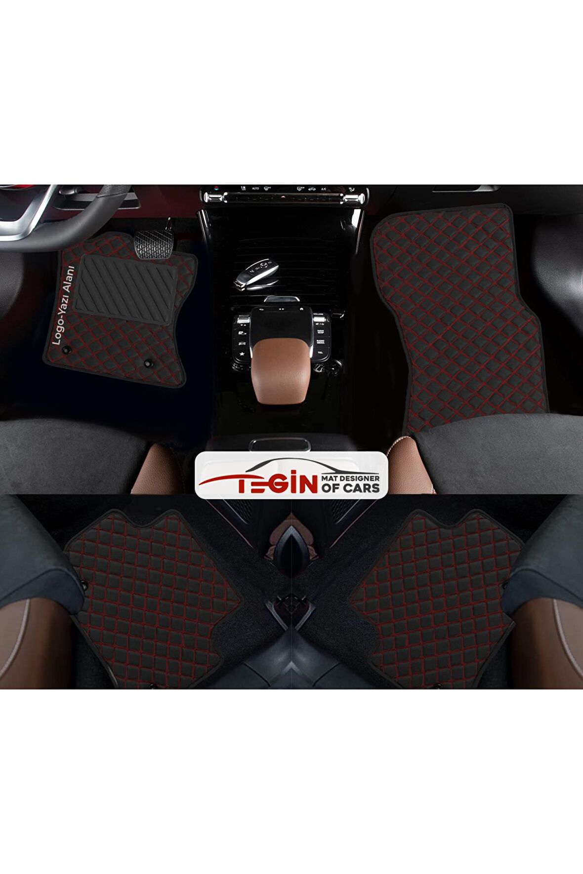 Lancia Delta 2009 Ve Sonrası Prime Siyah Kırmızı Deri Siyah Kenar Paspas