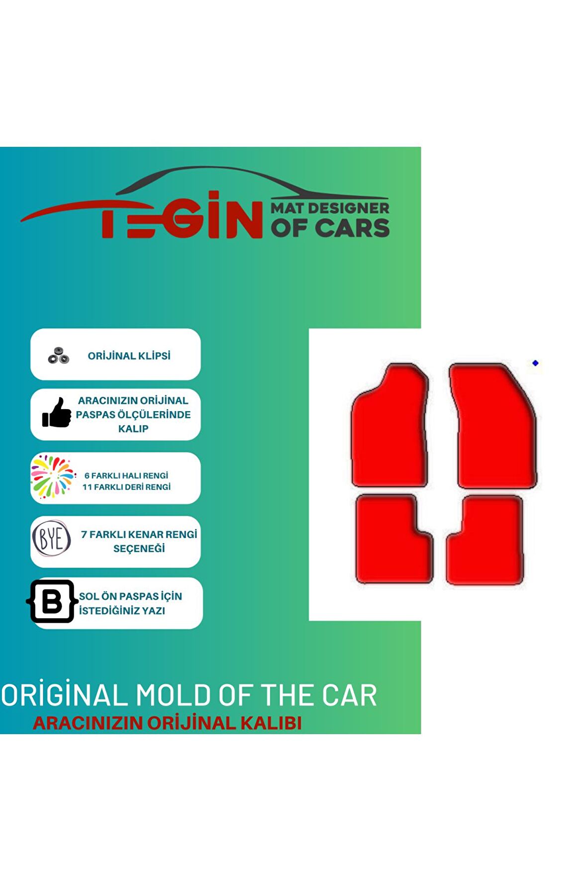 Lancia Delta 2009 Ve Sonrası Prime Siyah Halı Bej Kenar Halı Paspas