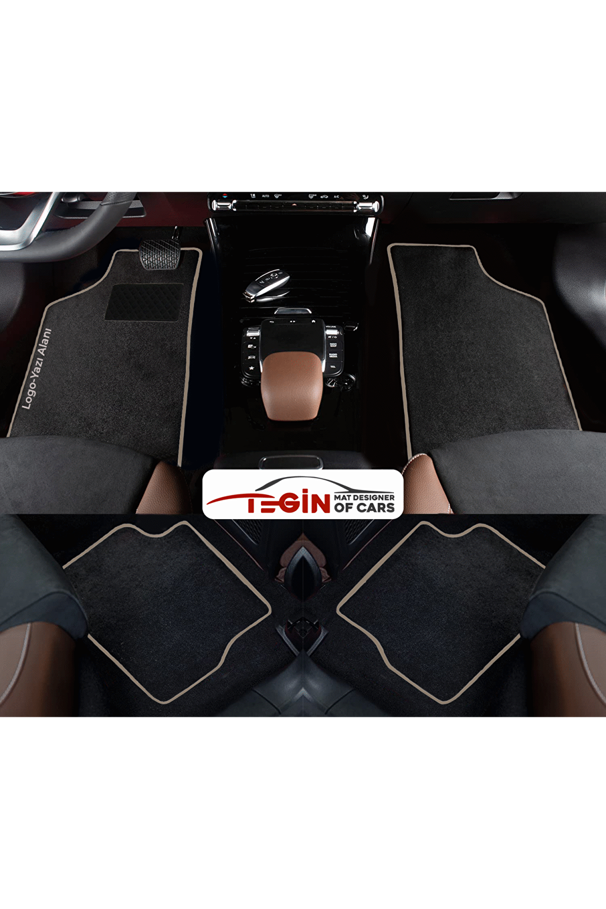 Opel Astra K 2015 Ve Sonrası Prime Siyah Halı Bej Kenar Halı Paspas