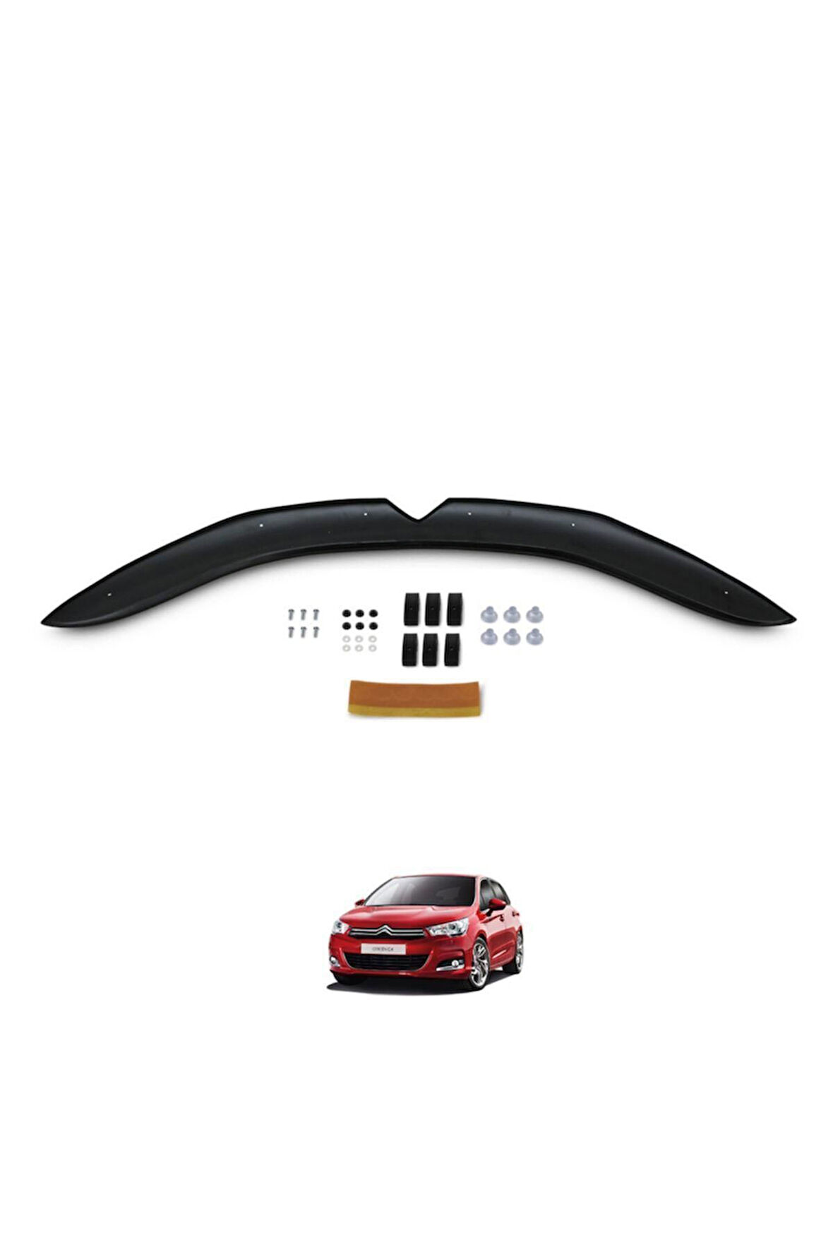Citoren C4 Uyumlu Ön Kaput Koruma Rüzgarlık 3mm (ABS) 2011-20