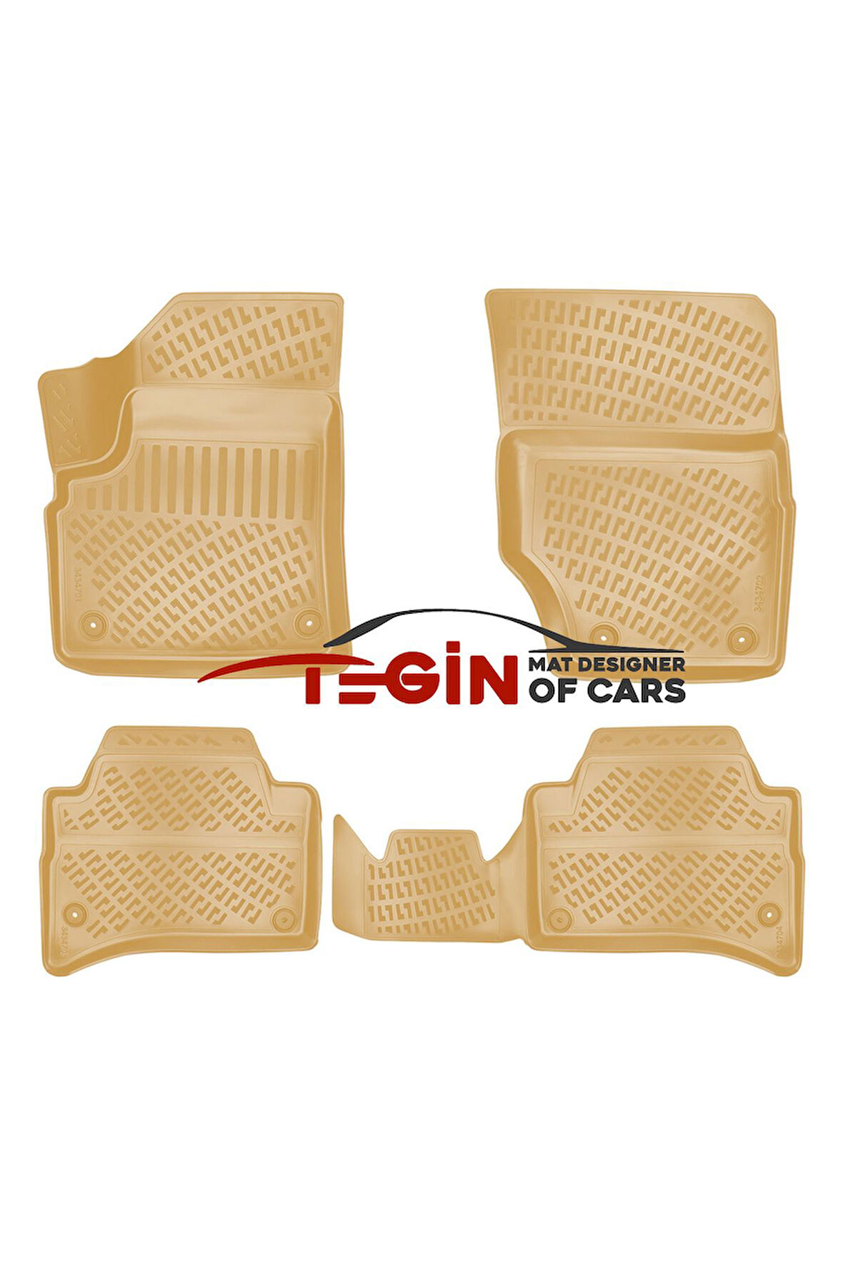 Porsche Cayenne 2008 3D Havuzlu Paspas Bej