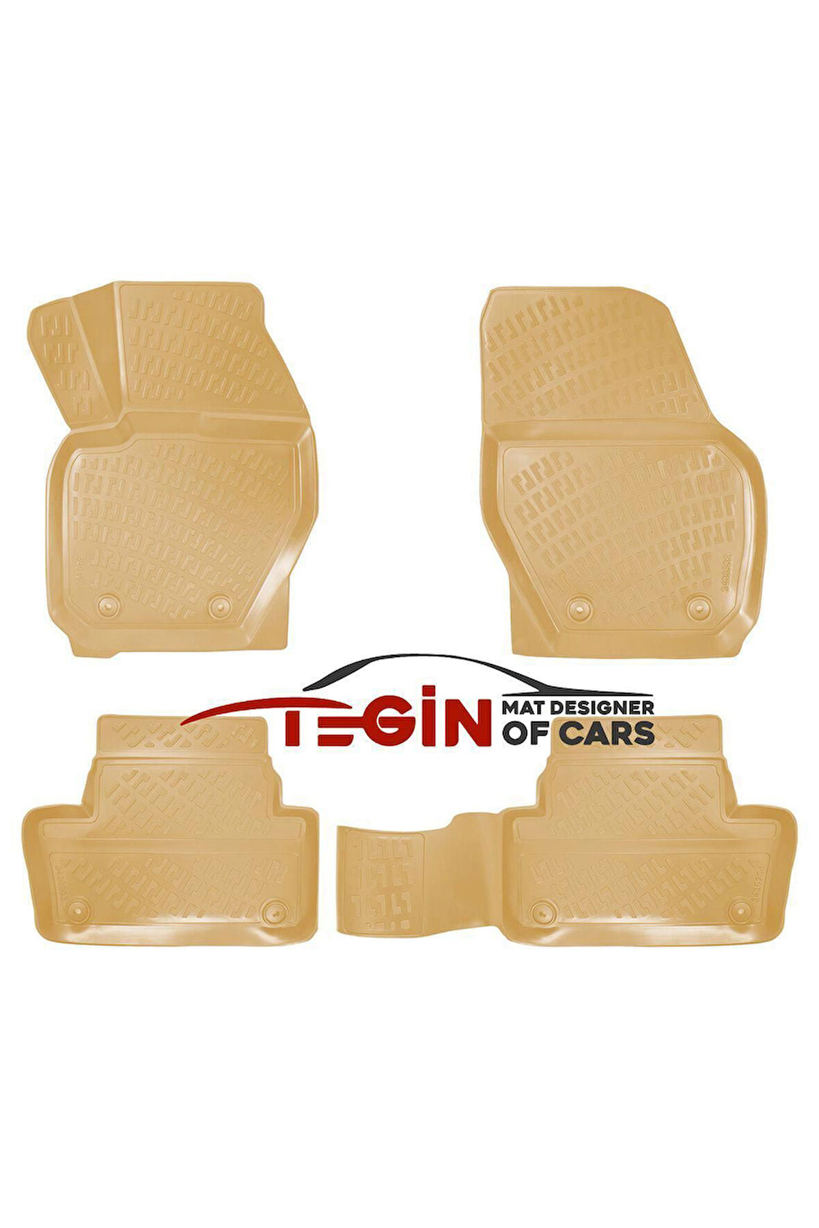 Volvo XC-60 2008-2017 3D Havuzlu Paspas Bej