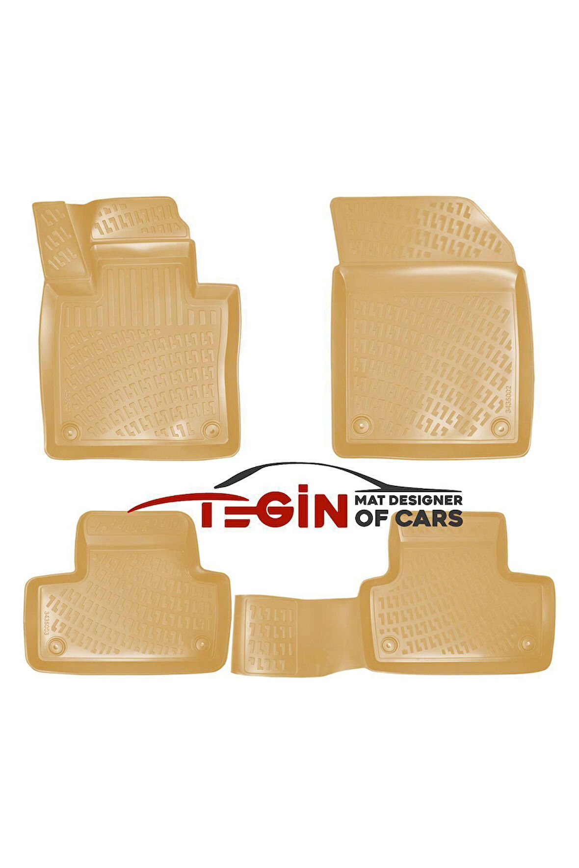 Volvo XC-60 2017 Sonrası 3D Havuzlu Paspas Bej