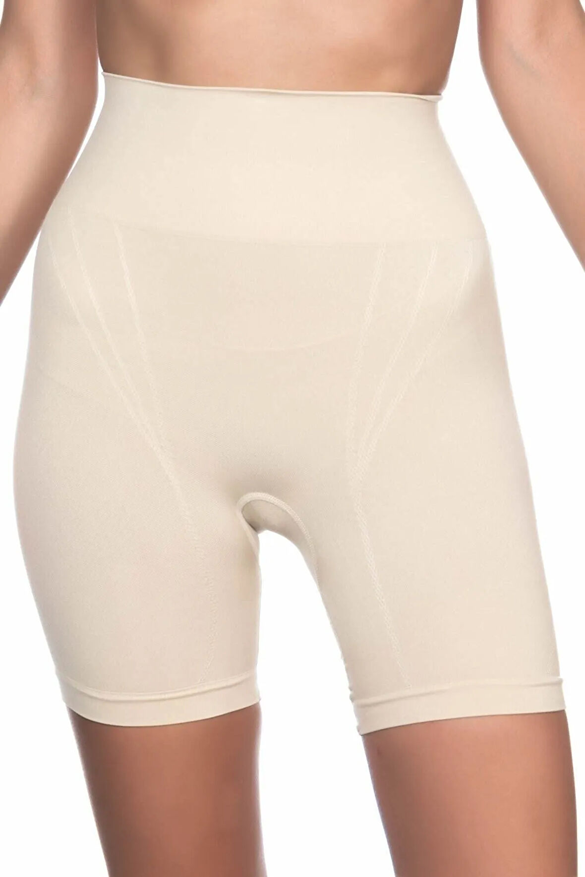 Kadın Siyah Dikişsiz Boxer Korse