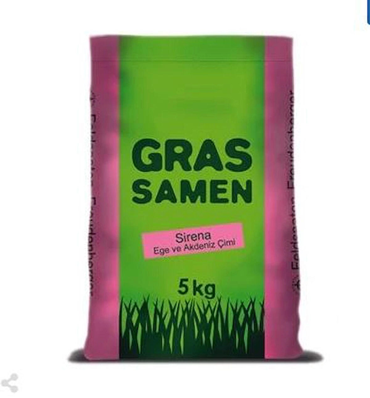 Gras Samen Sirena 4lü Karışım Ege ve Akdeniz İthal Çim Tohumu 5 kg