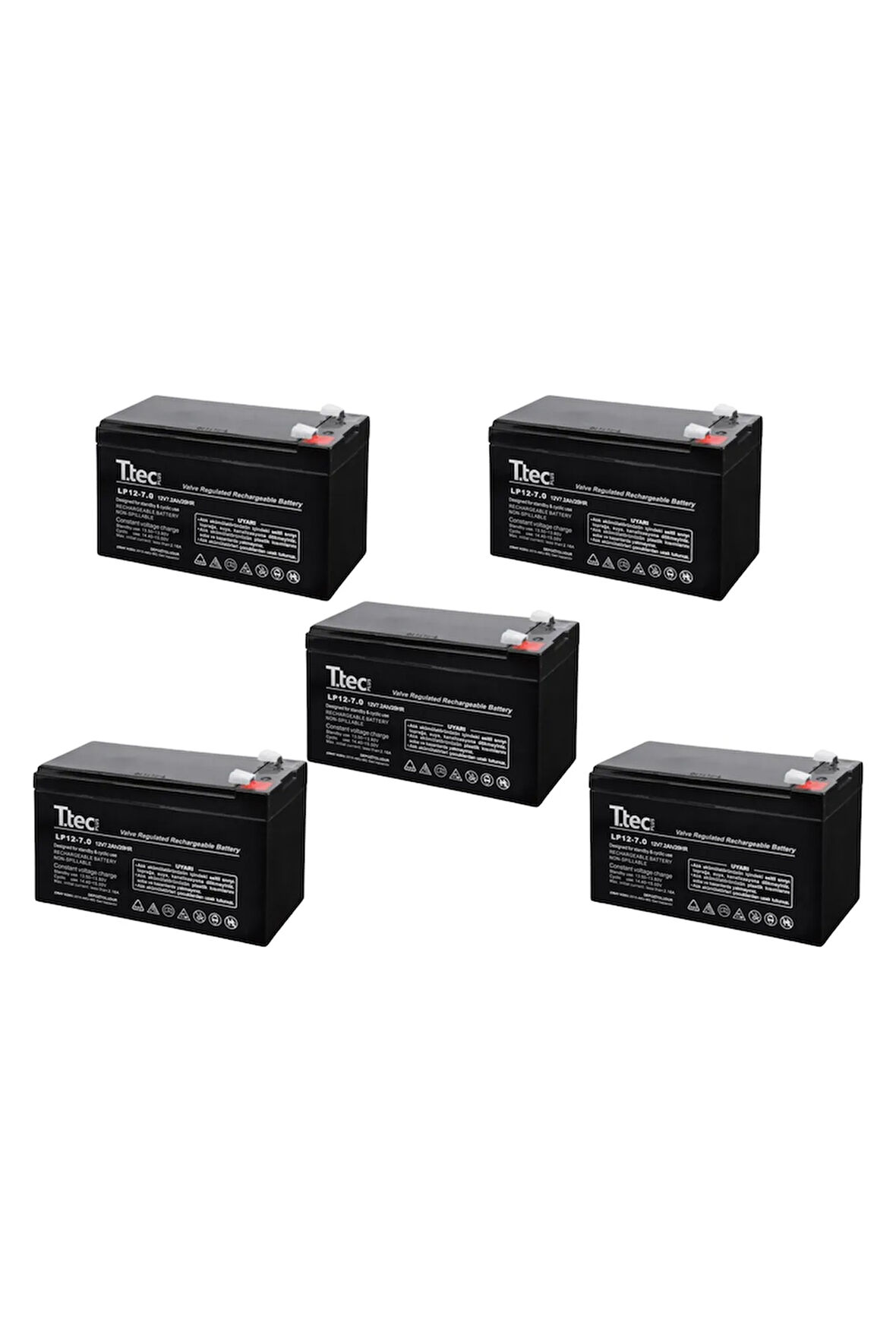 12 VOLT 7 AMPER KURU TİP AKÜ UPS İÇİN 5 ADET