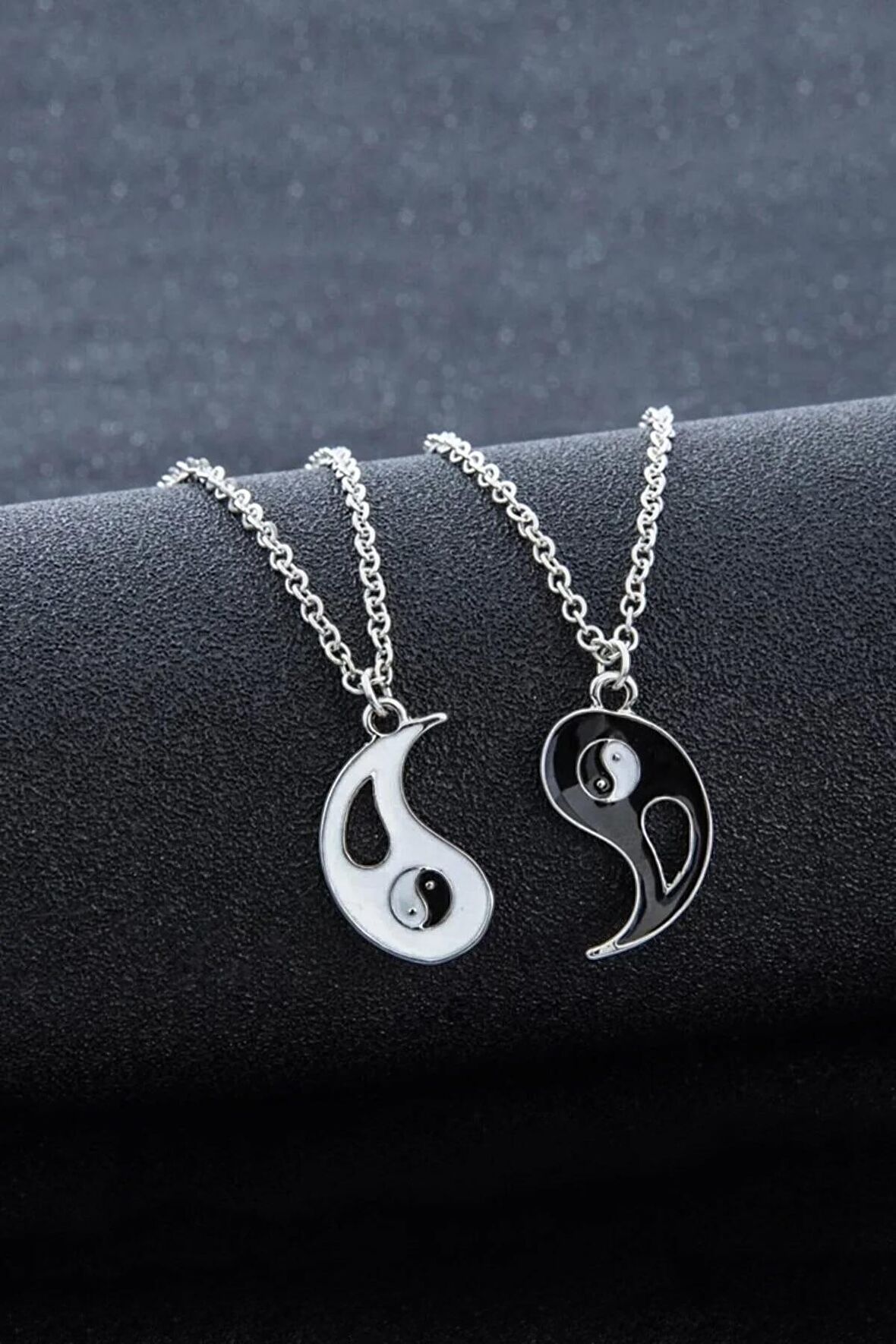 2 Adet Ying Yang Denge Kolye Sevgili Arkadaşlık Best Friends Kolyesi