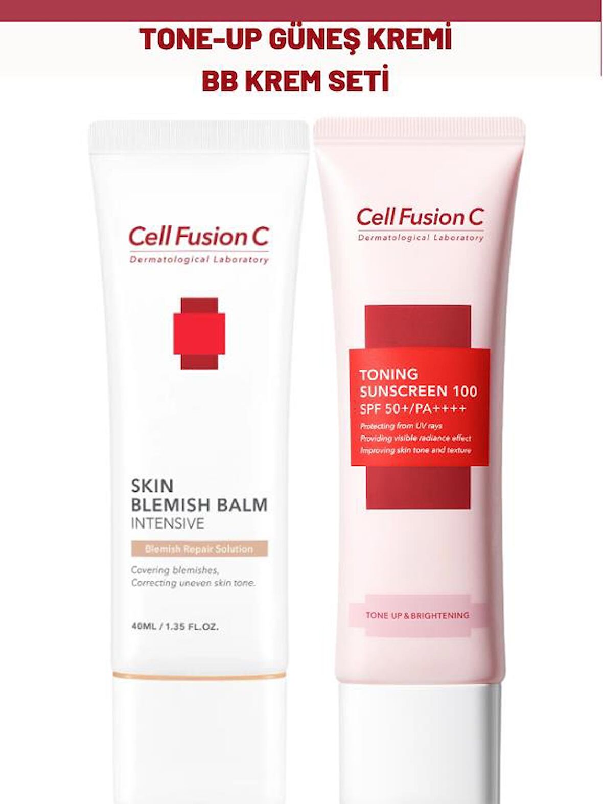 Cell Fusion C TON-UP Güneş Kremi ve BB Krem Seti