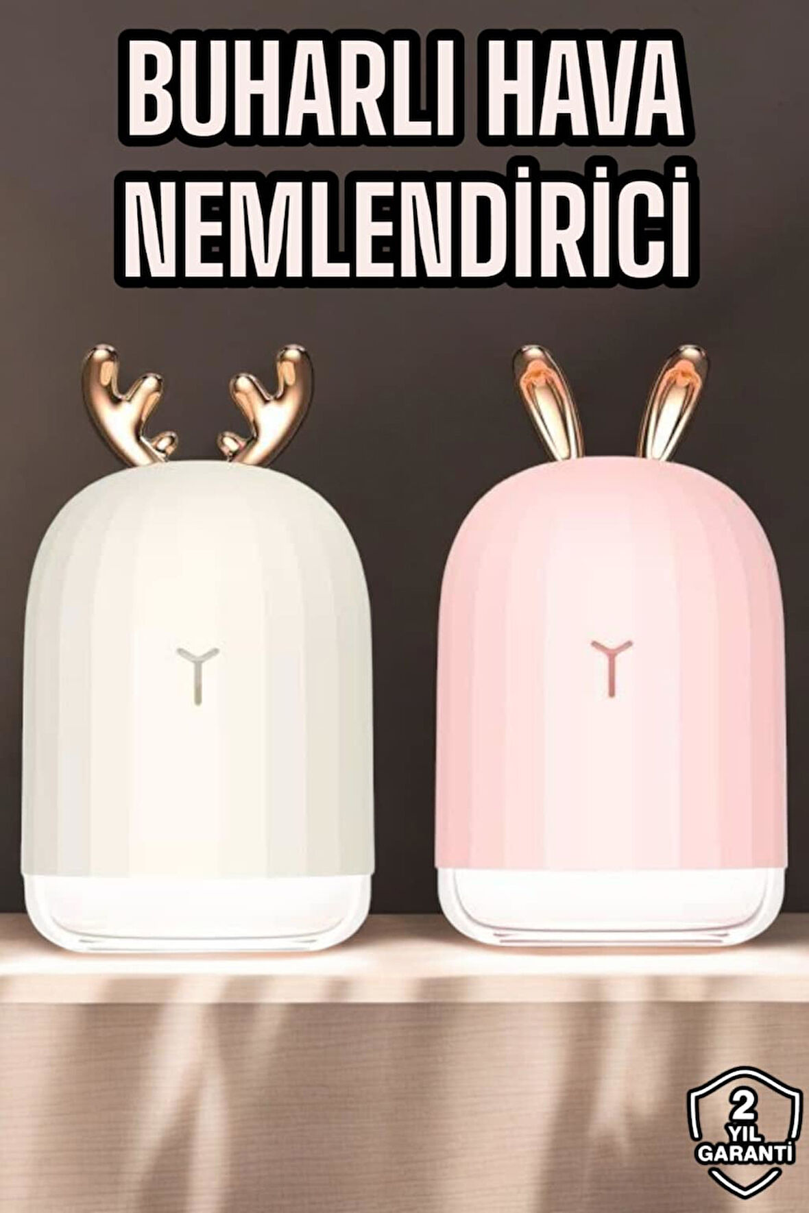 Tavşan Şekilli Hava Nemlendirici – Aromaterapi Destekli