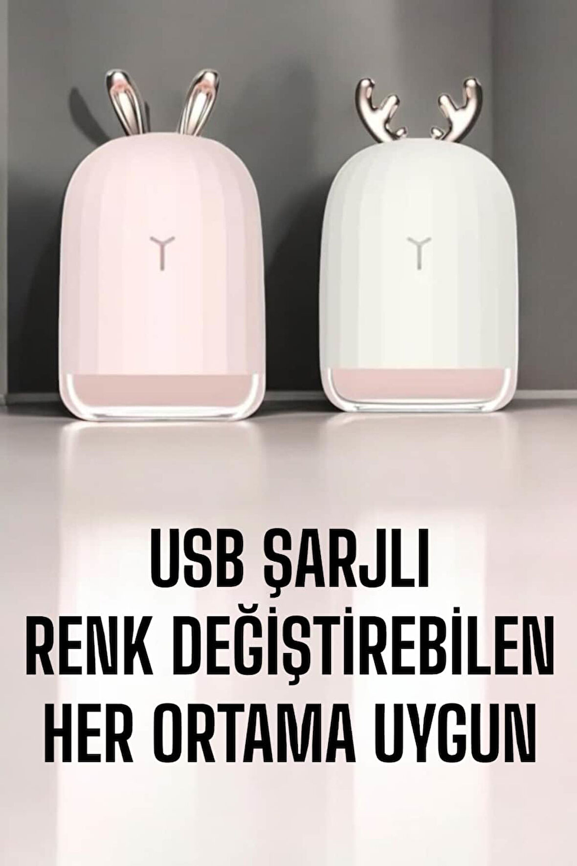 Tavşan Figürlü Hava Temizleyici – Aromaterapi ve Buhar