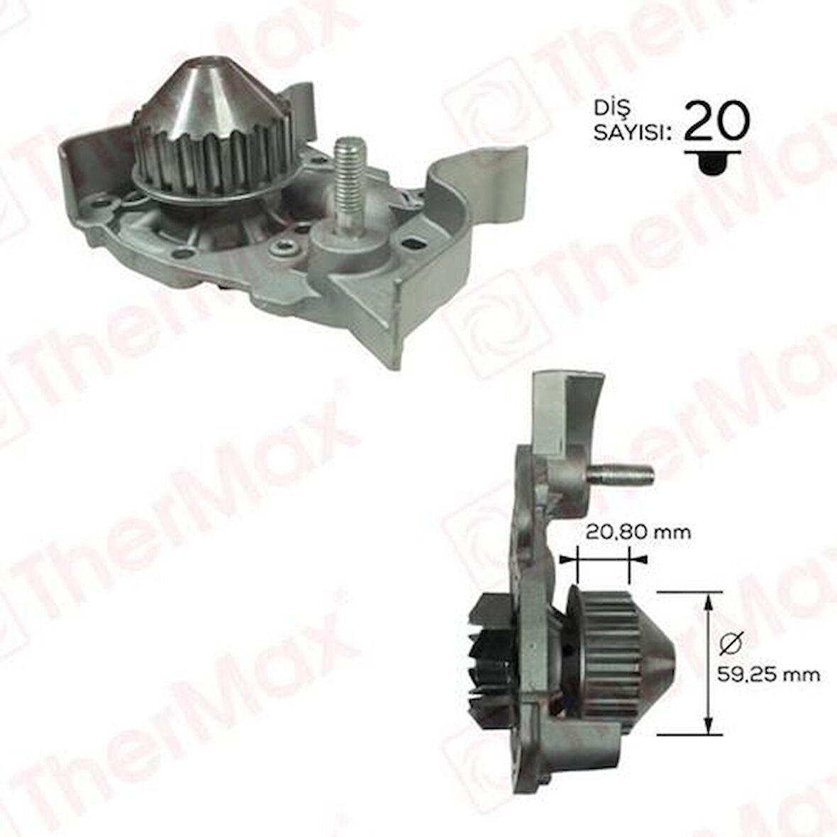 Thermax T01.176 Devirdaim Kangoo 97 Clio II 98-05 Megane 96 E7J Rn-Rt-Rxe 1.4 Pa633 T 8200146301
