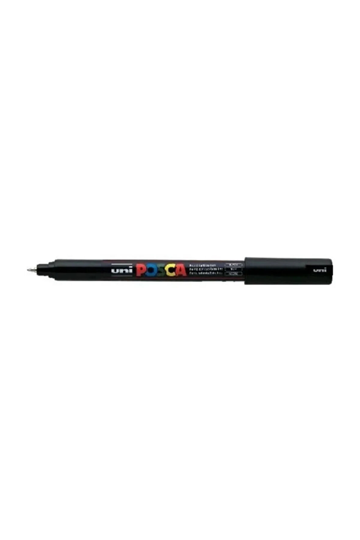 Posca Uni Pc-1Mr Renkli Boya Marker Kalemler Ultra İnce 0,7 mm Siyah (3 Adet)
