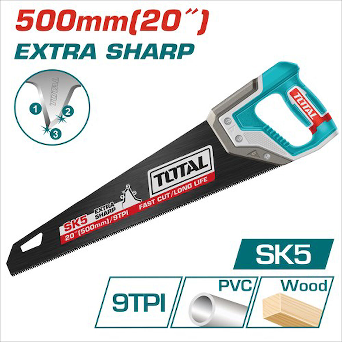 Total PALA TESTERE EXTRA 500 MM THT55208