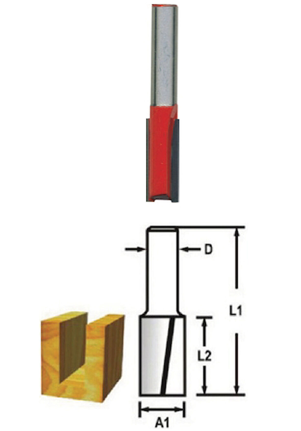 Topshop TH14403 8mm Kanal Açma Freze Bıçağı 5’li