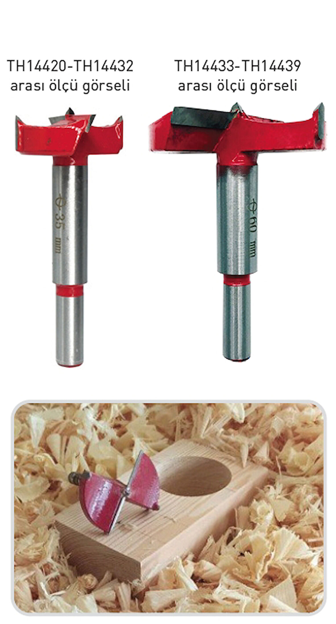 Topshop TH14435 75mm Freze Tas Menteşe Bıçağı 2’li