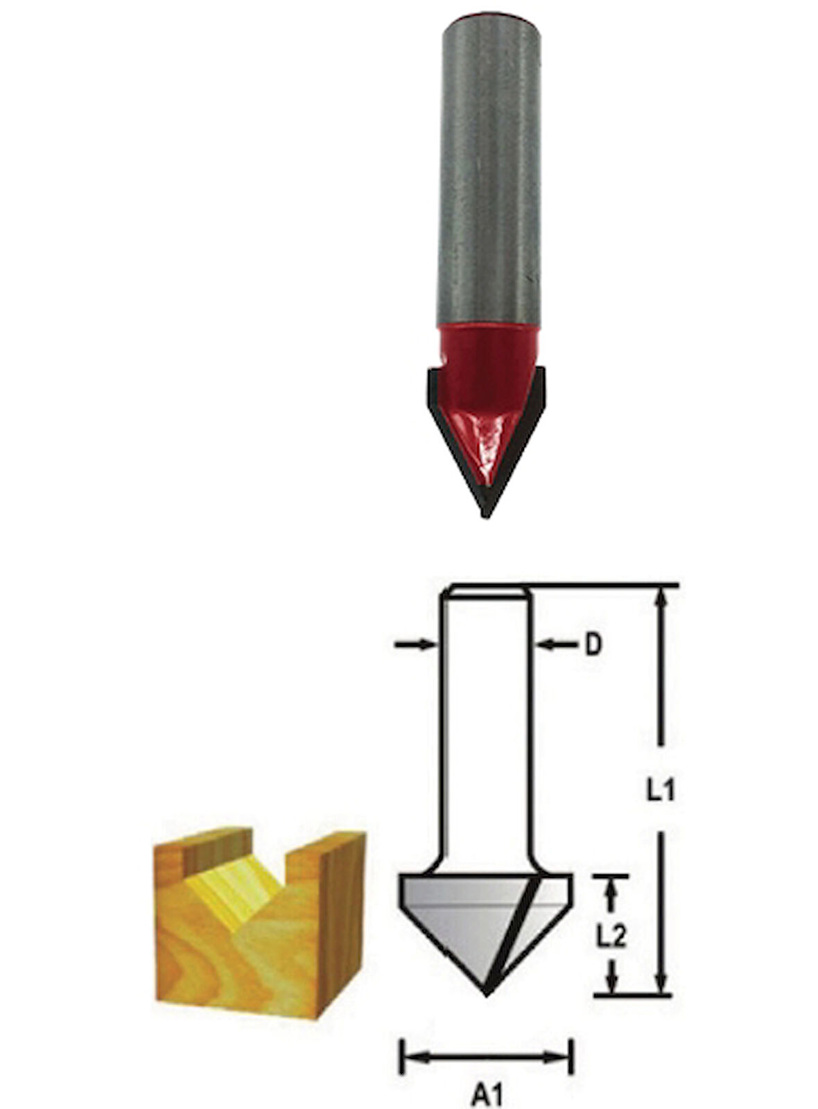 Topshop TH14477 9/16*12mm Kompozit Freze Bıçağı 5’li