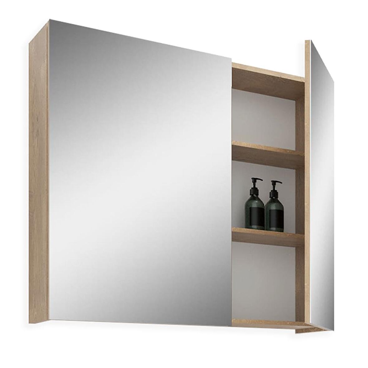 Teta Home Tokyo 80CM Mdf Banyo Üst Aynalı Dolap