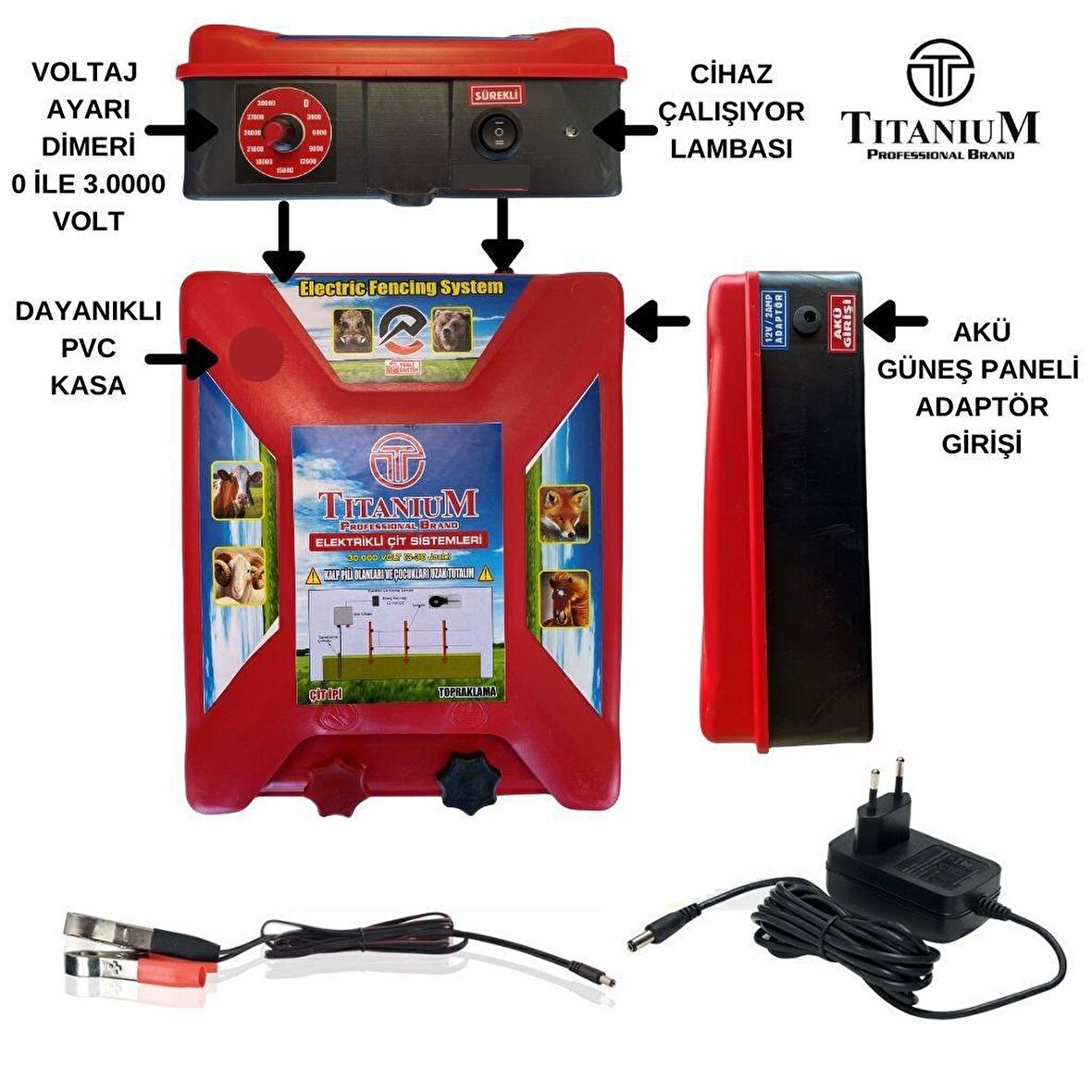 Titanium Night Shock 30KA Elektirikli Çit Sistemi 30000 Volt