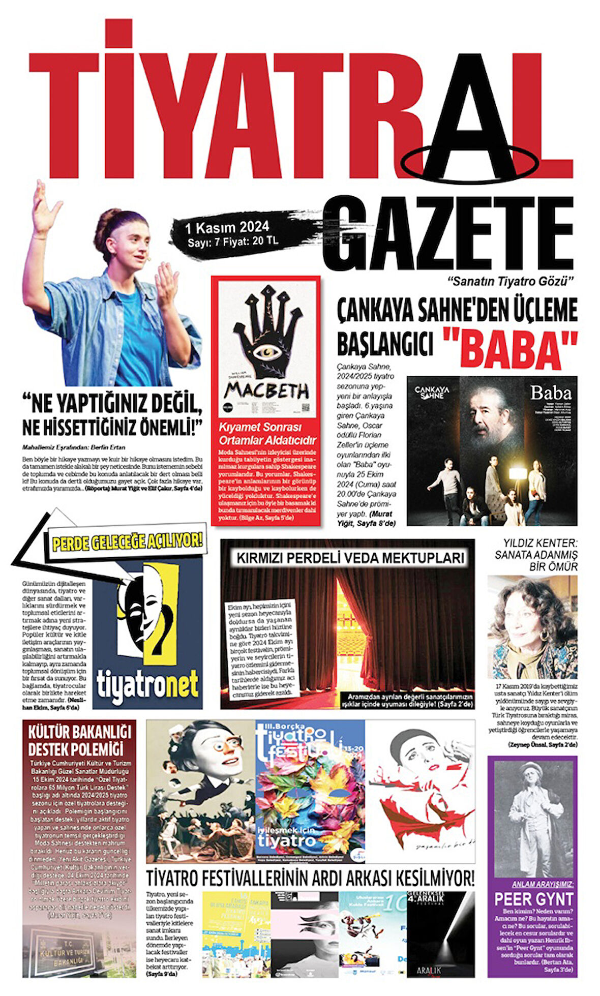Tiyatral Gazete 7.Sayı Kasım 2024