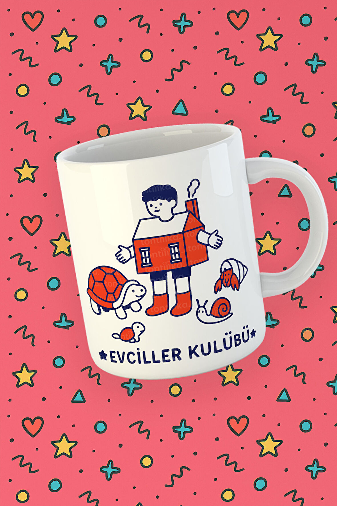 Blupiki Koleksiyonu Evcil Hayvanlar Kulübü Eğlenceli Çocuk Temalı Kupa