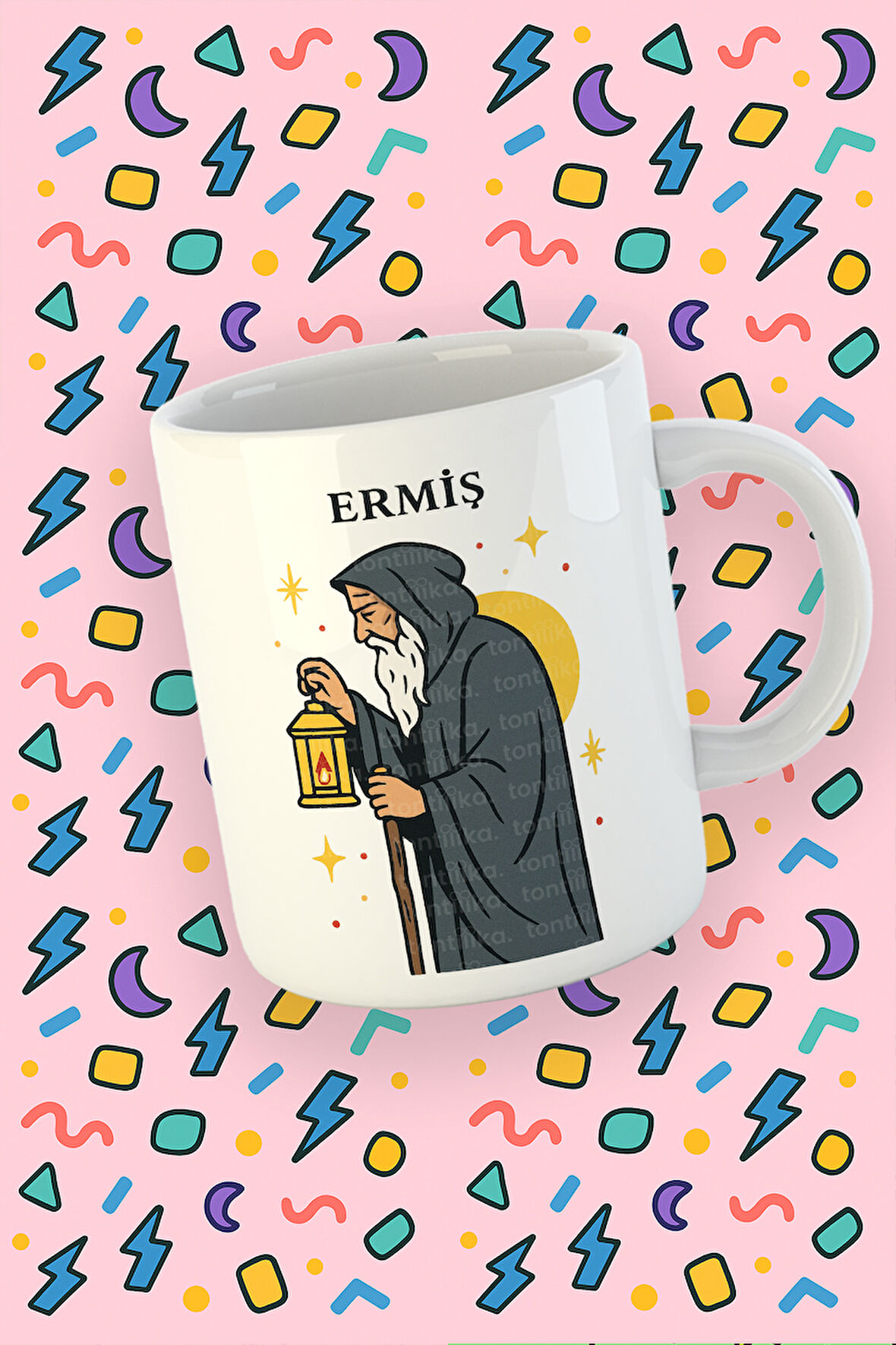 Kartura Koleksiyonu – Tarot Ermiş Kartı Özel Tasarım Kupa Bardak