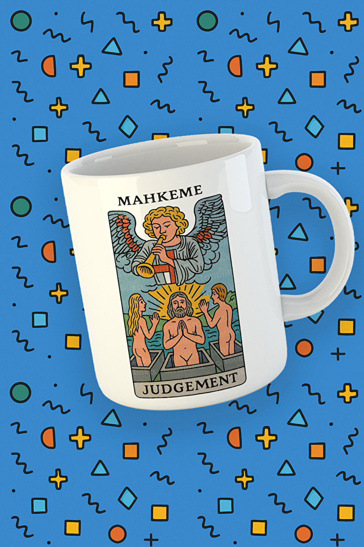 Kartura Koleksiyonu – Tarot Mahkeme Kartı Özel Tasarım Kupa Bardak