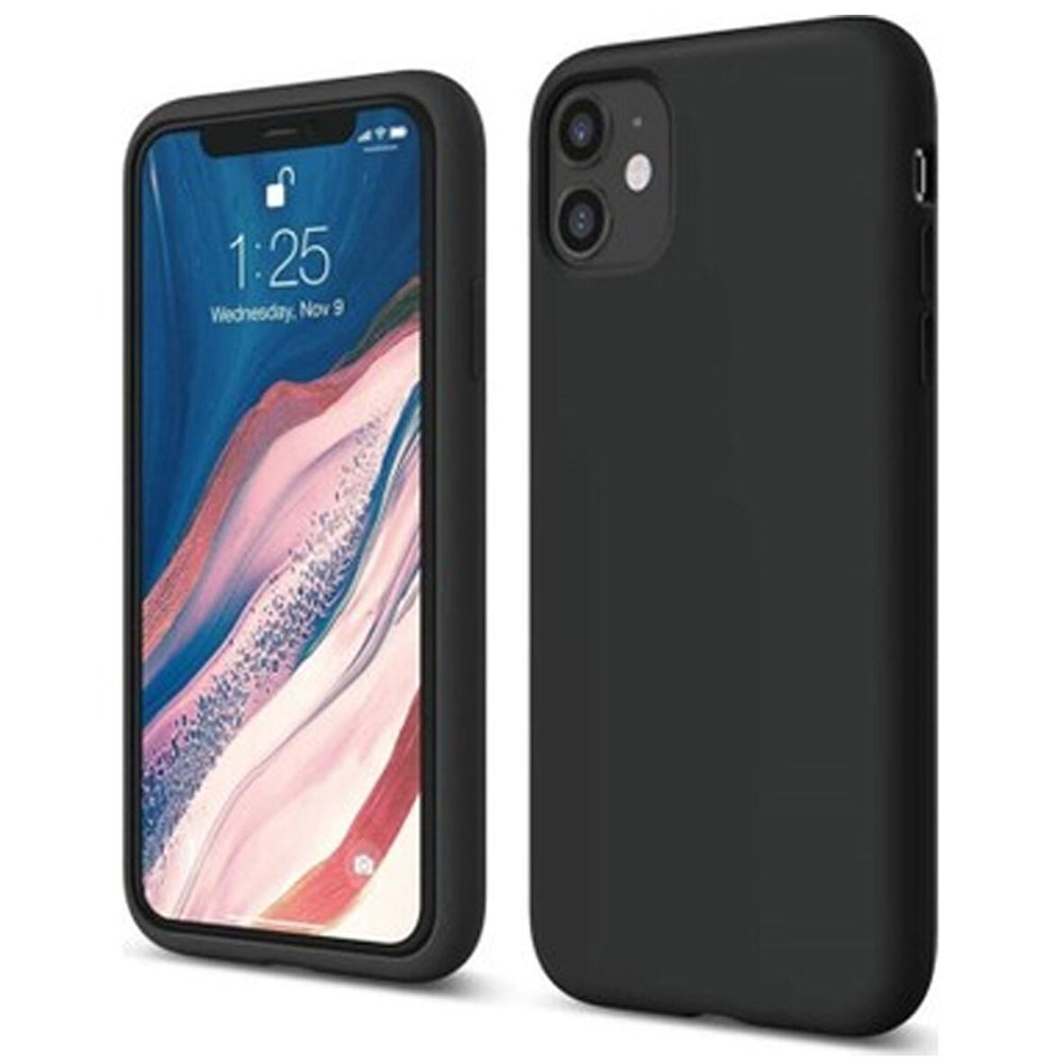 Apple iPhone 12 Pro Max Silikon Lansman Kılıf Siyah