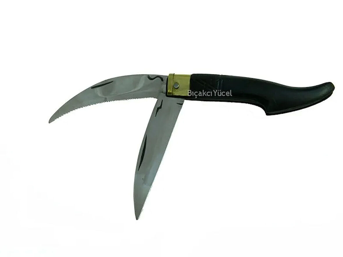 Tosya Küçük Çiftli Testereli Bıçkı Çakı 14 Cm - Plastik Saplı, Manuel