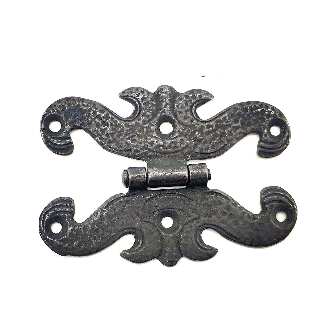 Antika Tarz Dekoratif Pirinç Kelebek Menteşe - 63x45 Mm, Oksit