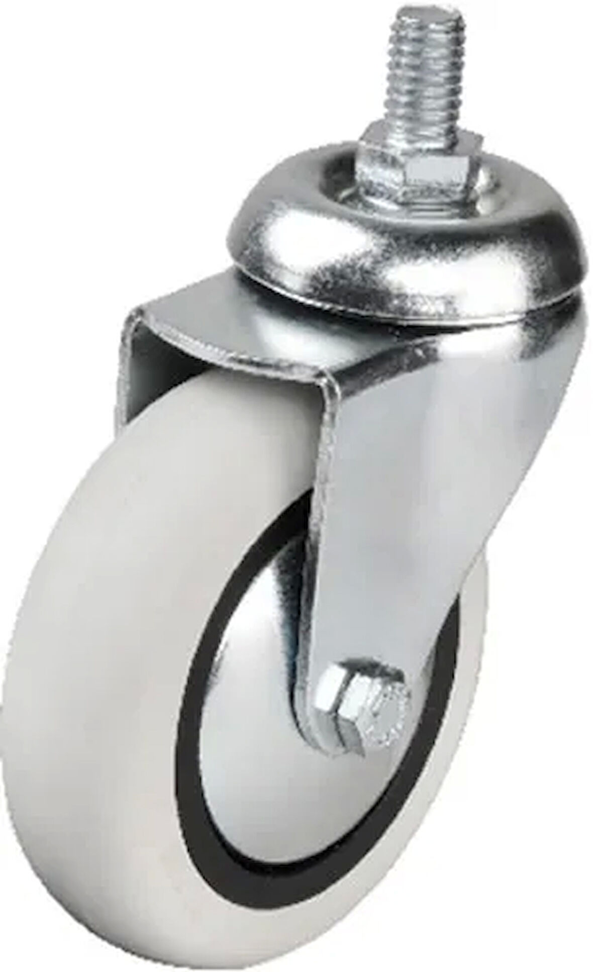 352 - 75x25 Mm Pvc Makaralı Vidalı Teker 4 Adet