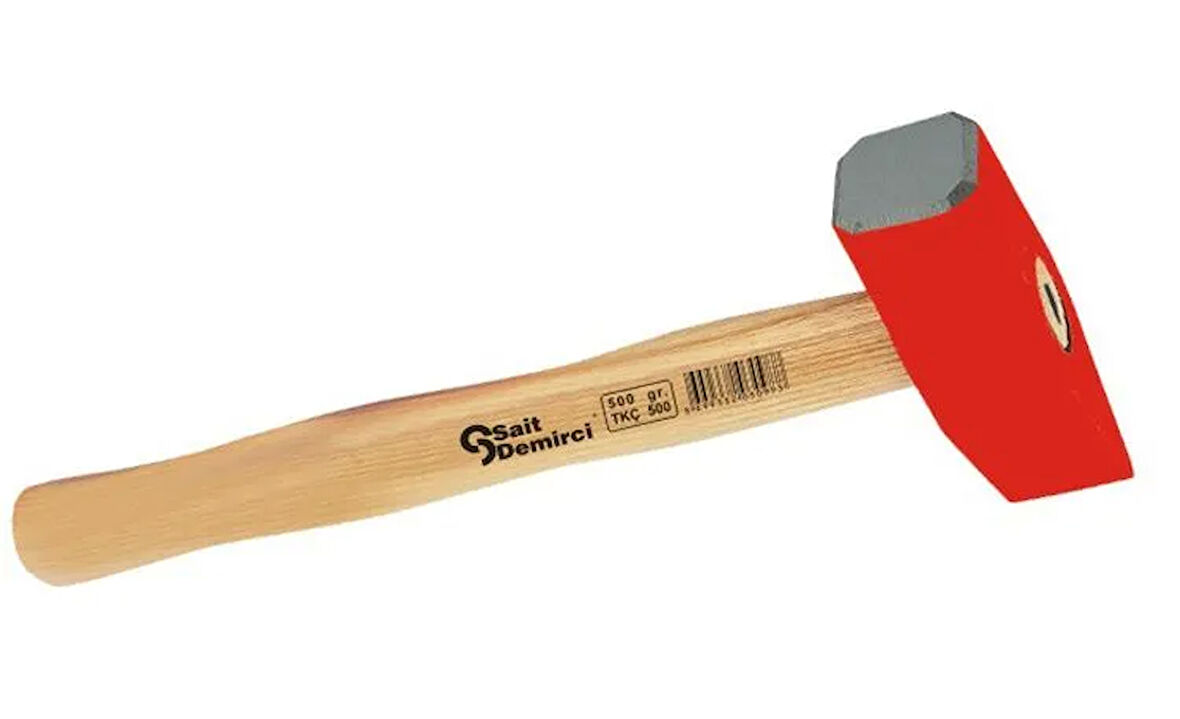 Taşçı Keski Çekiç 1000 Gr - Boyalı, Ahşap Saplı