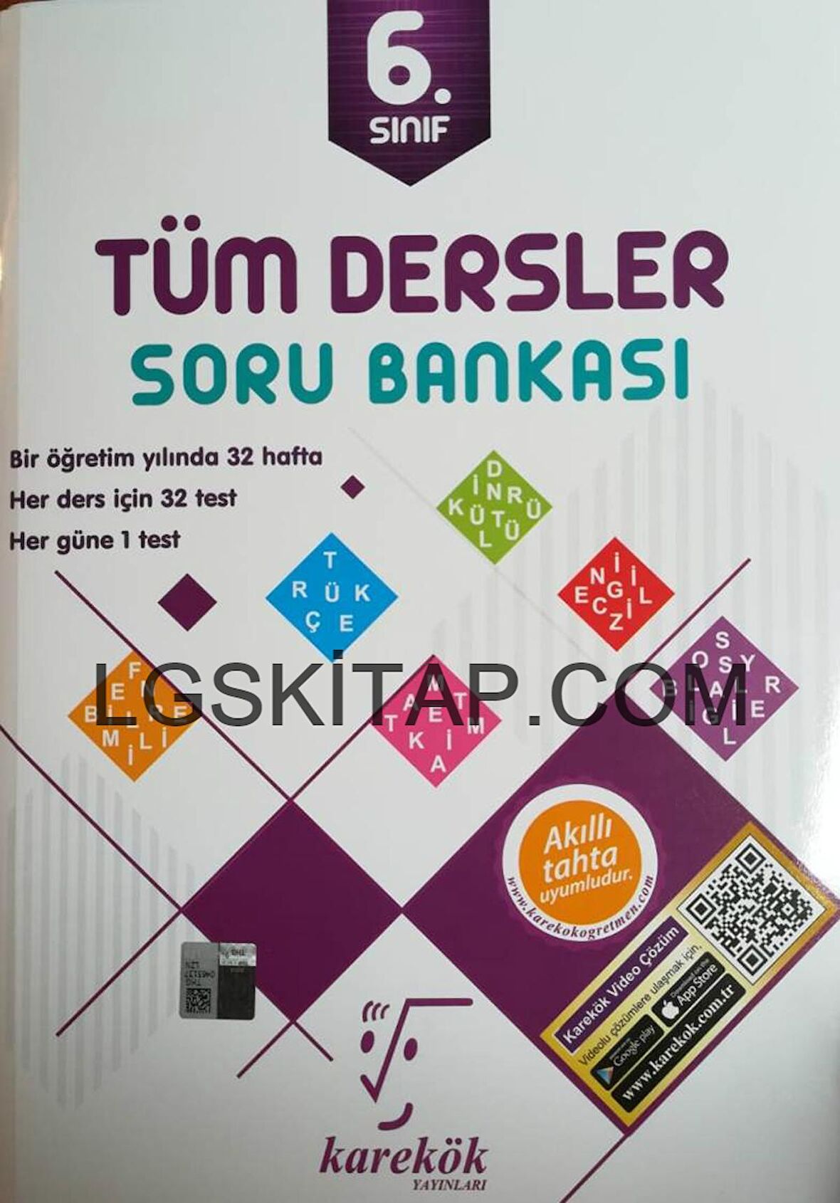 Karekök 6.Sınıf Tüm Dersler Soru Bankası