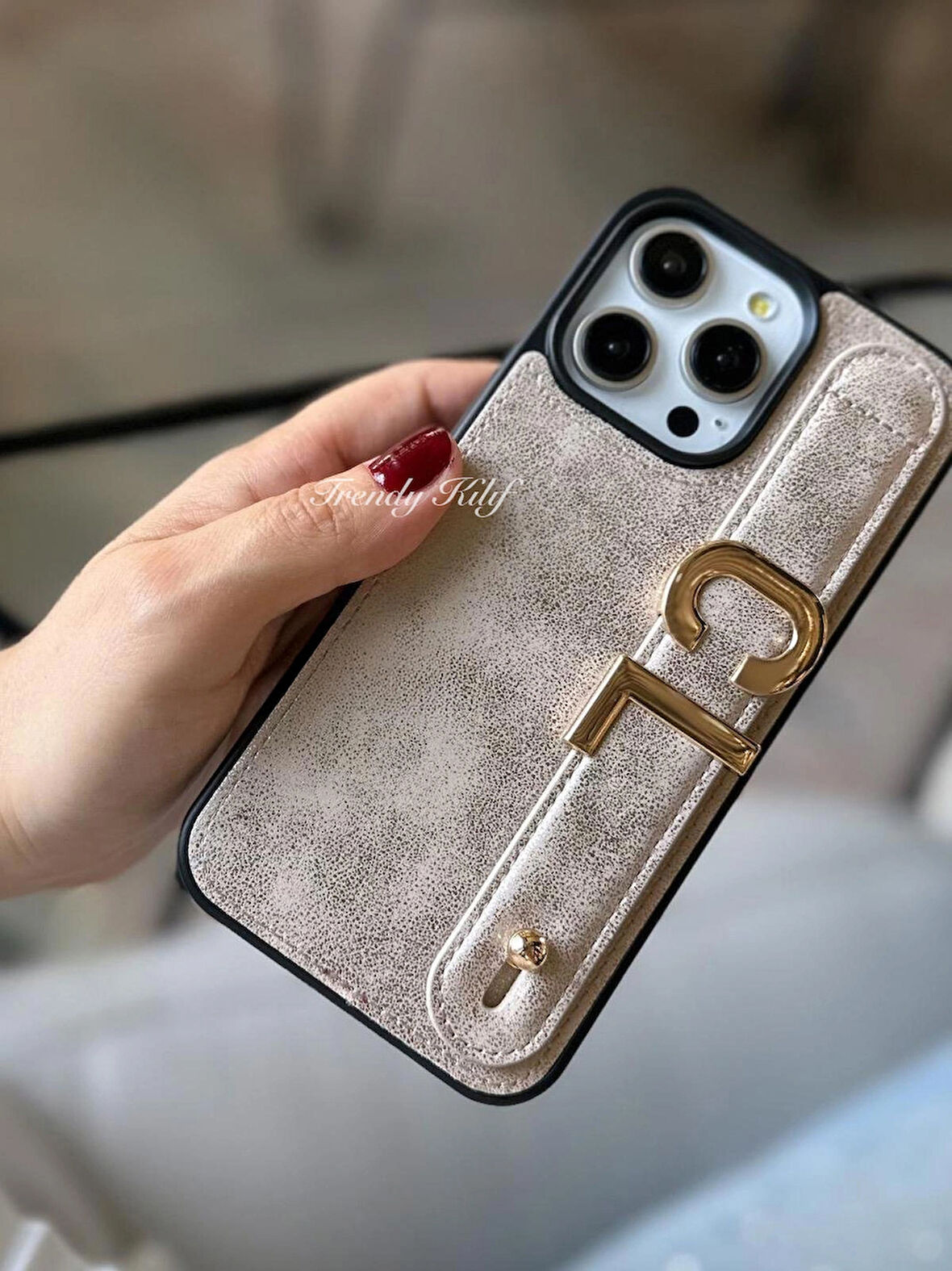 iPhone (14 PRO) uyumlu Kişiselleştirilebilir Charmlı Kılıf