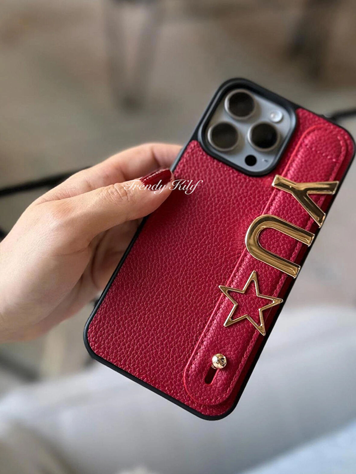 iPhone (16) uyumlu Kişiselleştirilebilir Charmlı Kılıf