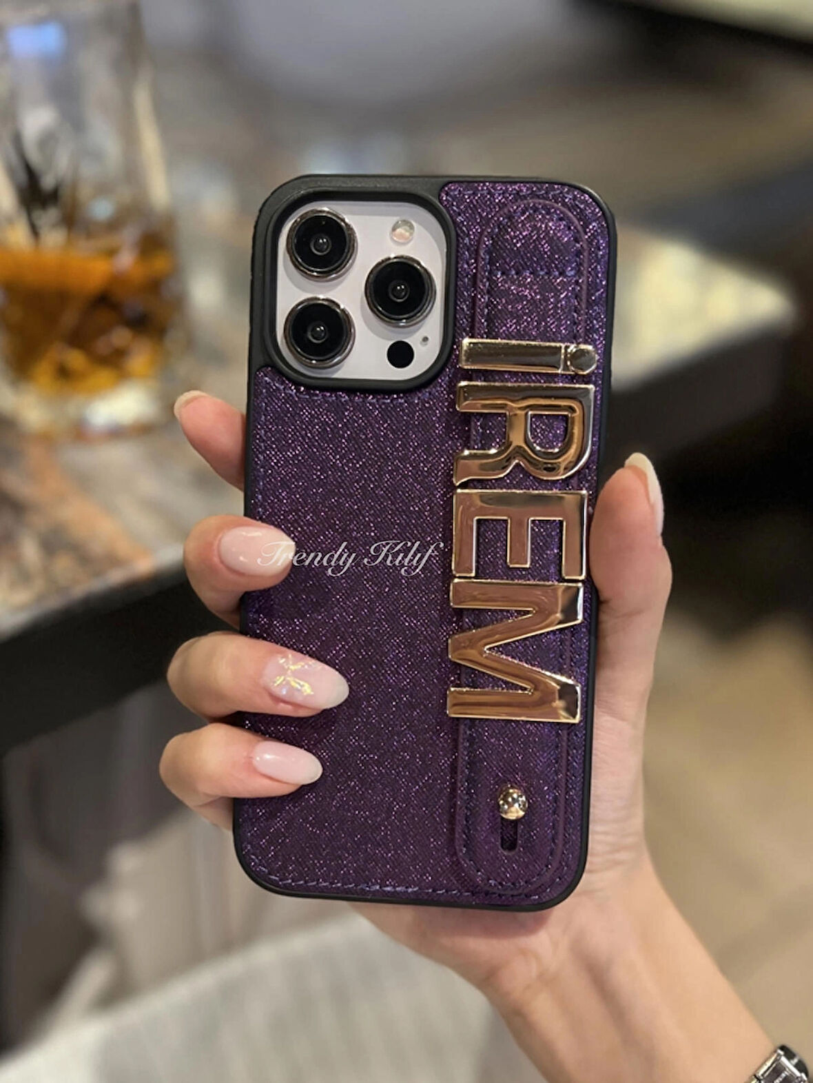 iPhone (15) uyumlu Kişiselleştirilebilir Charmlı Kılıf